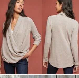 Anthropologie waffle knit sweater
